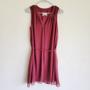 NAF NAF Sleeveless Wine Mini Dress